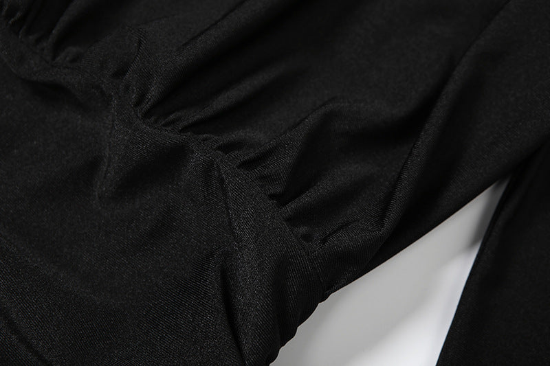 MB1103 High Neck Bodycon Mini Dress