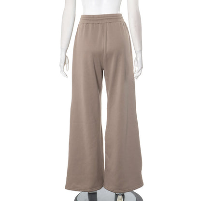 MB1020 Women Wide-leg Pants with Zips
