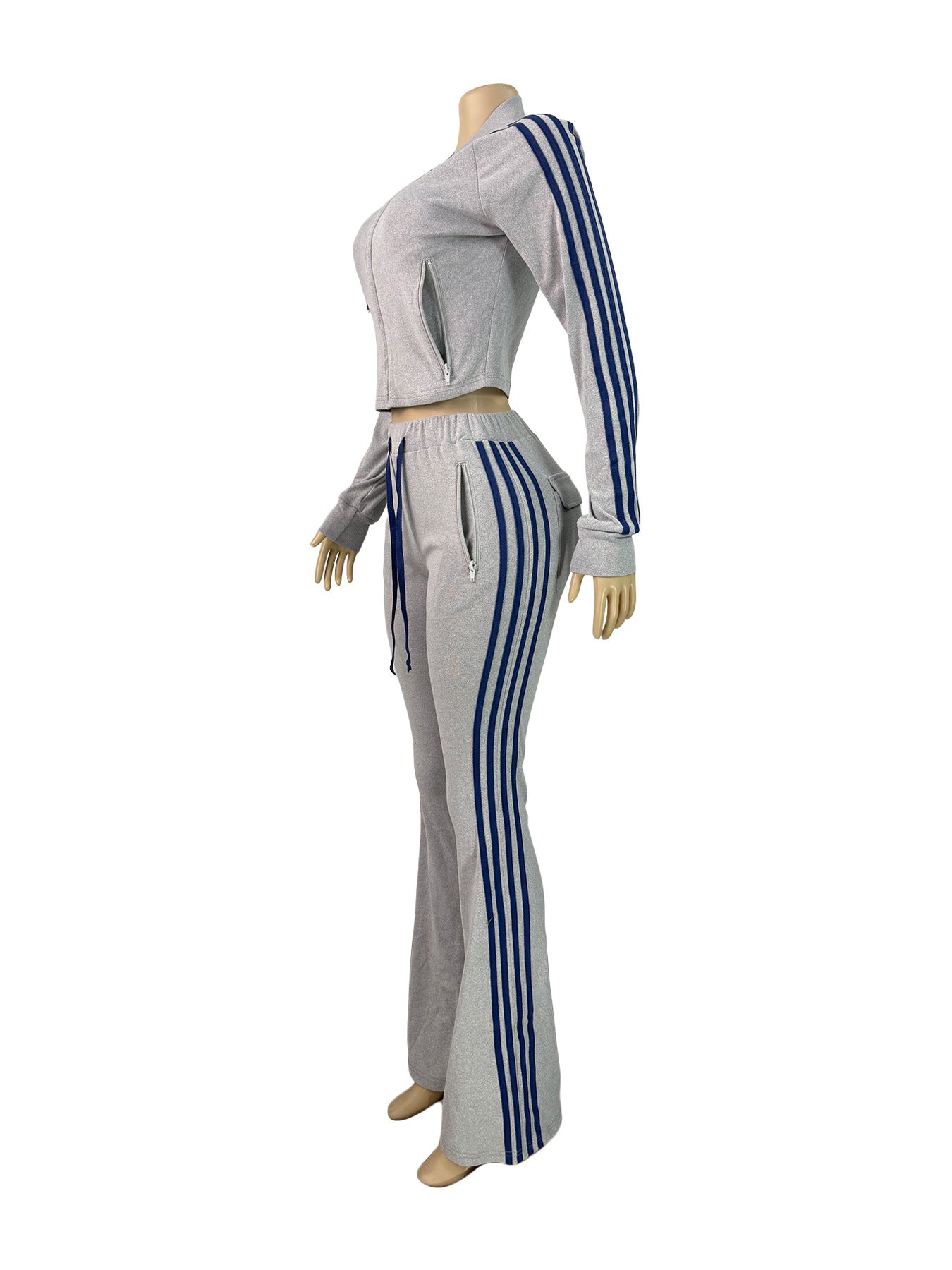 MB1716 Women’s Track Suit Set with Stripes