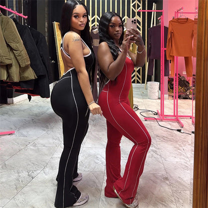 MB1109 Bodycon Jumpsuit Backless Yoga Pants