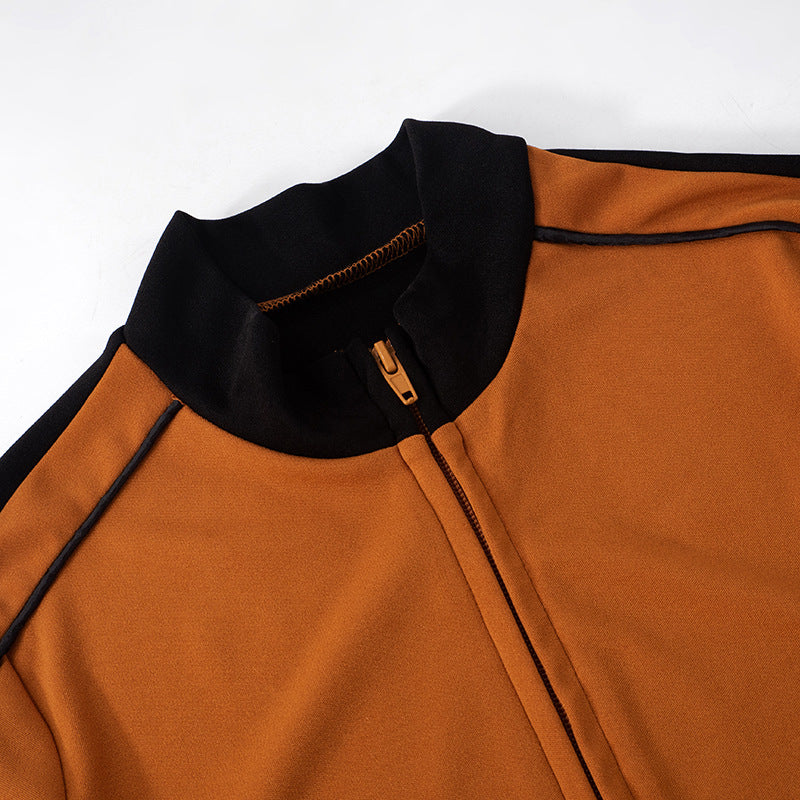 MB1014  Woman Color Block Tracksuit
