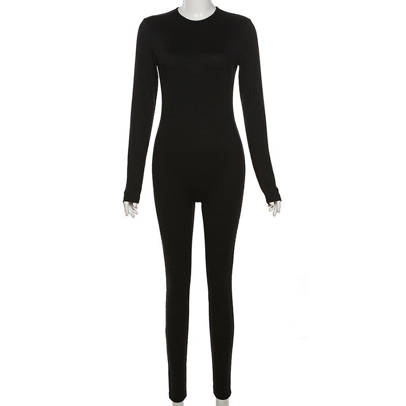 MB1536 Women's Ribbed Long Sleeve Jumpsuit