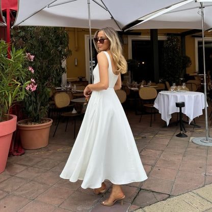 MB1302 Solid Color Maxi Dress