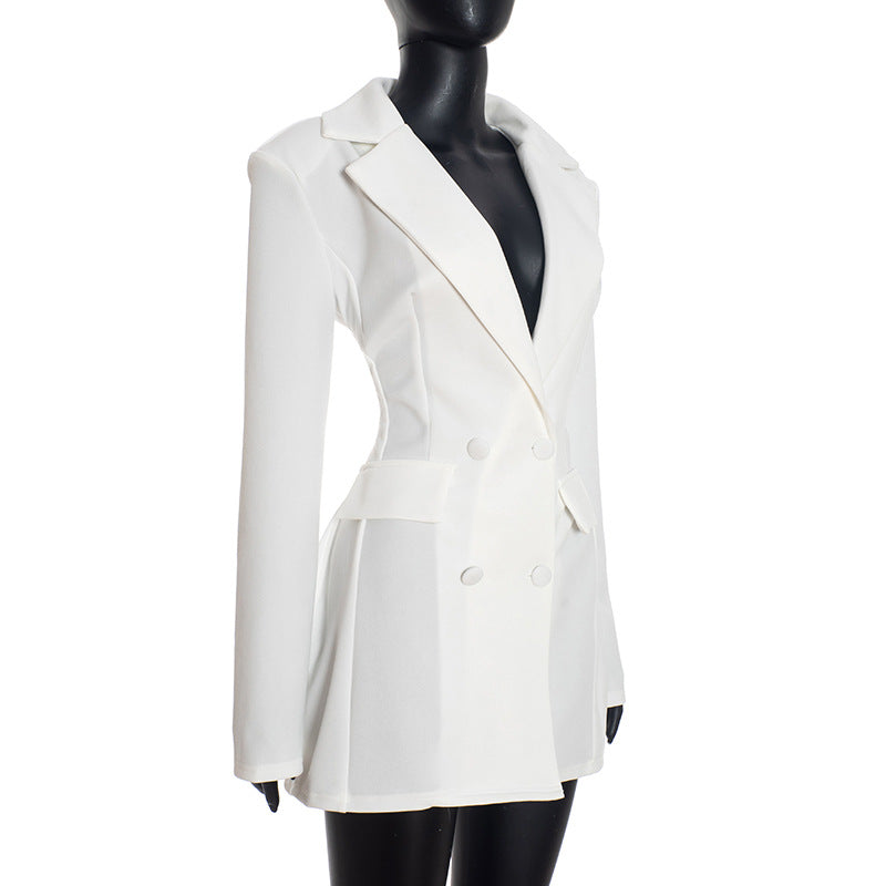 MB1432 Double-Breasted Fitted Blazer Dress