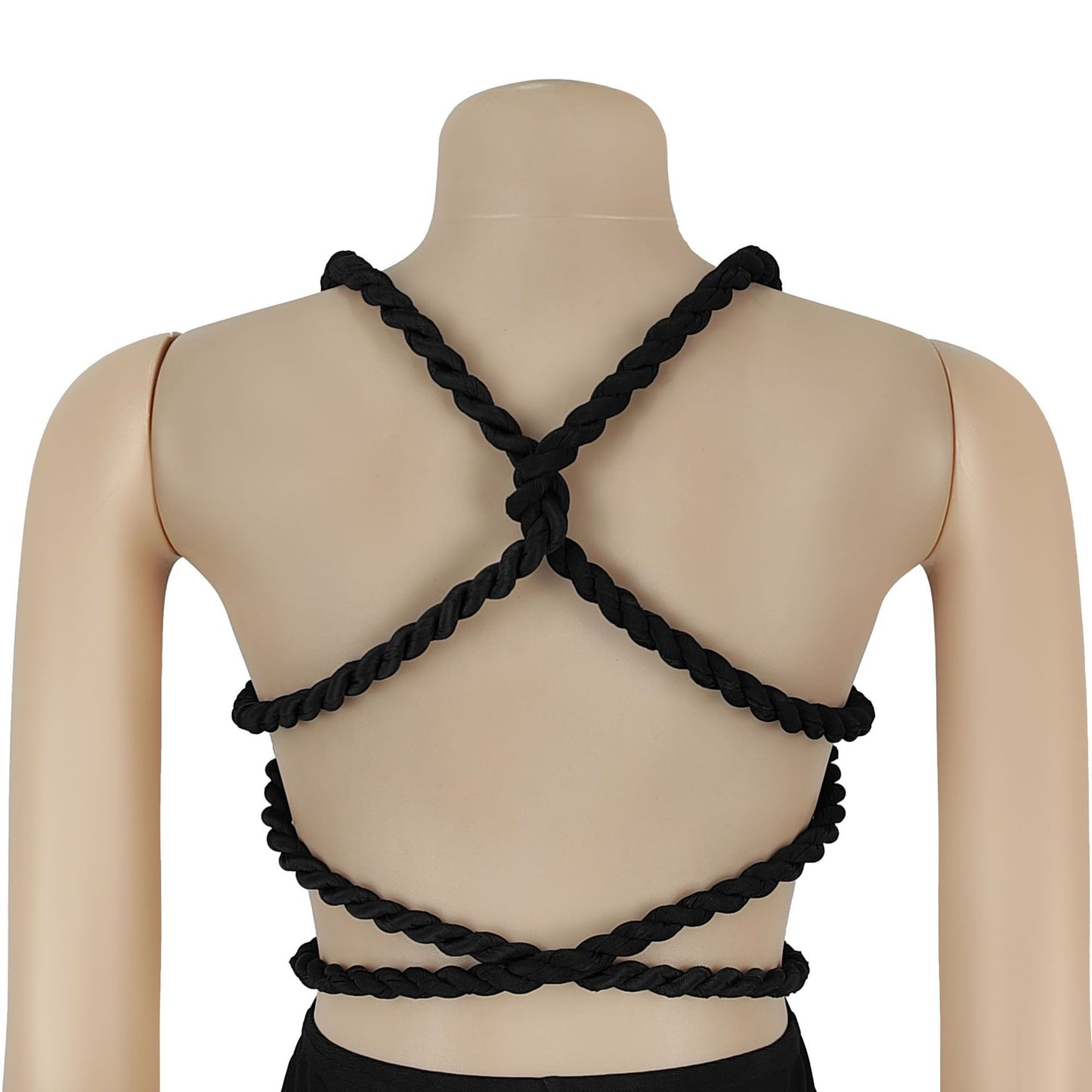 MB1621 Halter Neck Cutout 3D Flower Applique Wide Leg Jumpsuit