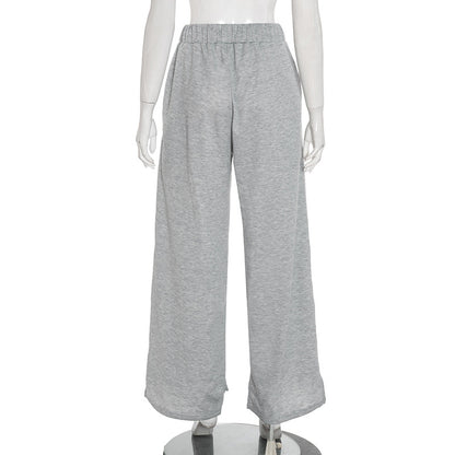 MB1039 Women's High Waist Drawstring Wide Leg Pants