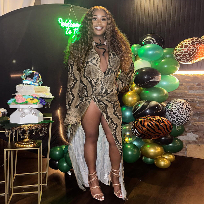 MB1412 High Slit Maxi Dress for Women