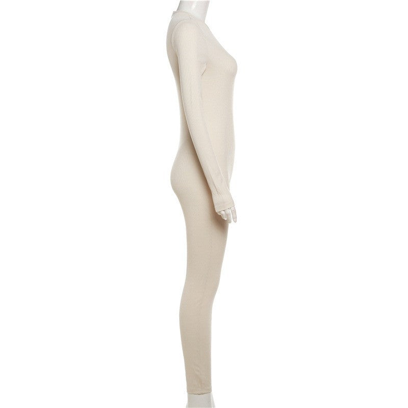 MB1536 Women's Ribbed Long Sleeve Jumpsuit