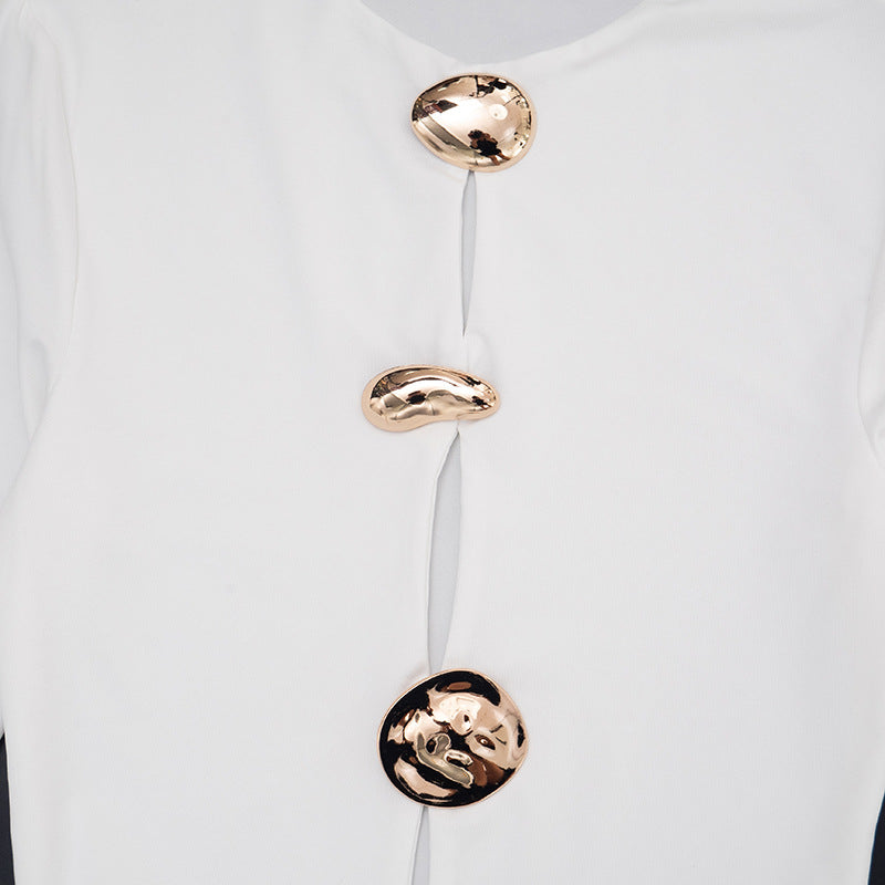 MB1423 Long Sleeve Cutout Mini Dress for Women