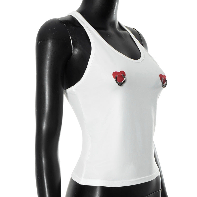 MB1018 Woman White Crop Top