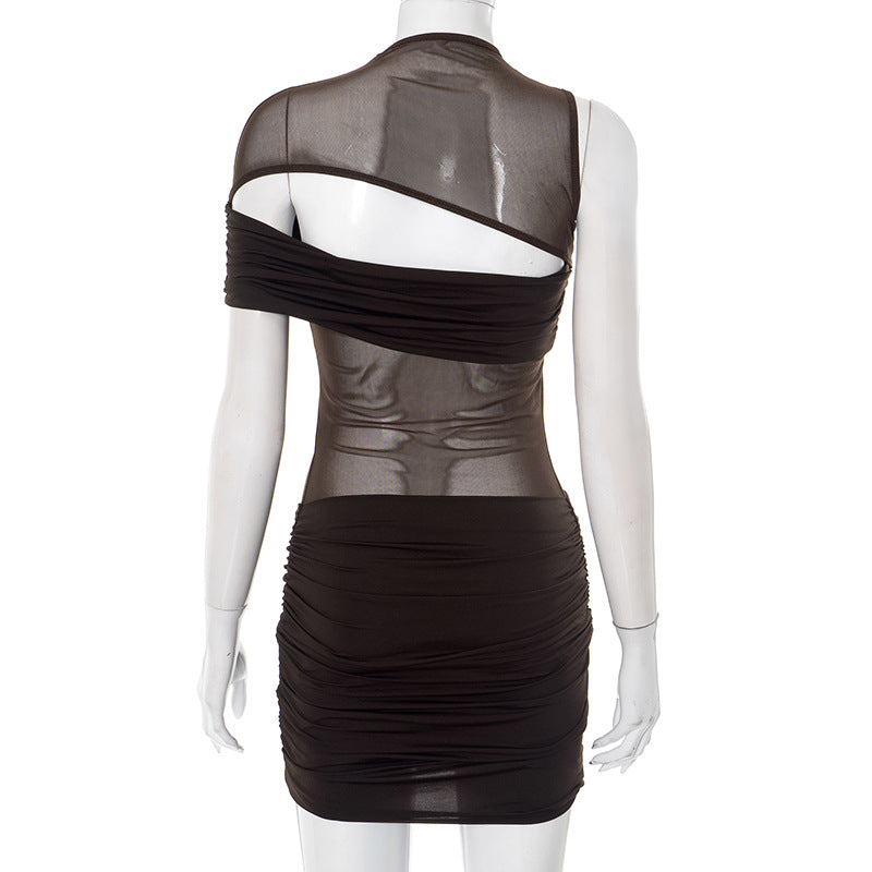 MB1021 Ruched Bodycon Mini Dress