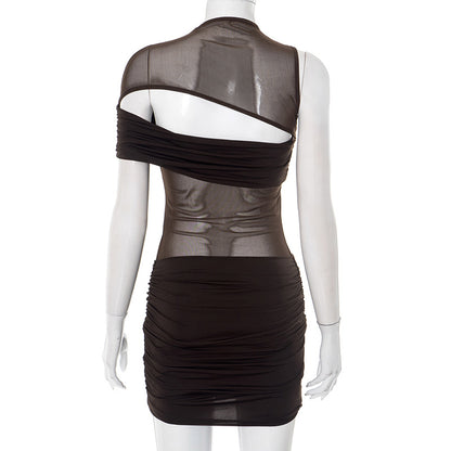 MB1021 Ruched Bodycon Mini Dress