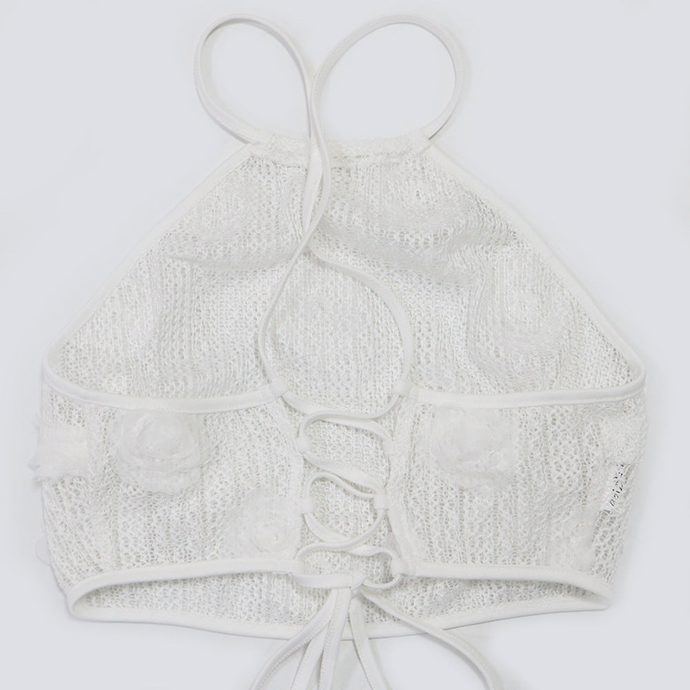 MB1214 Sheer 3D Rose Two Piece Set