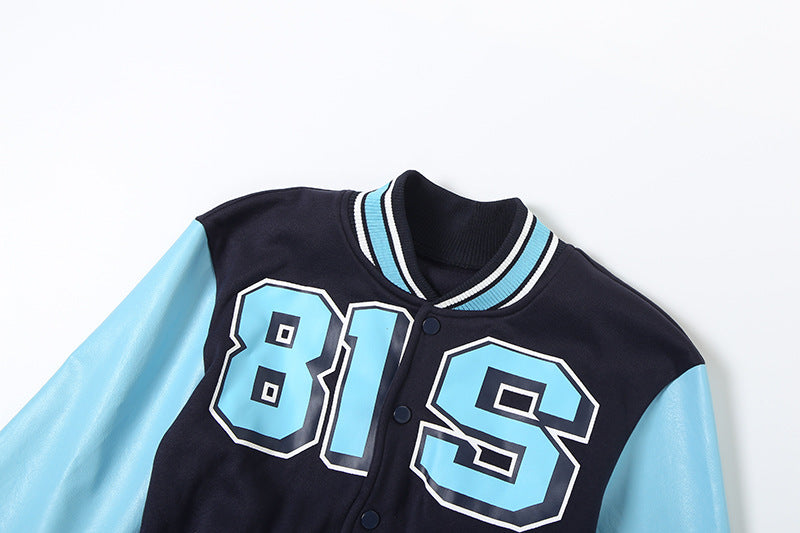 MB1123 Cropped Baseball Jacket