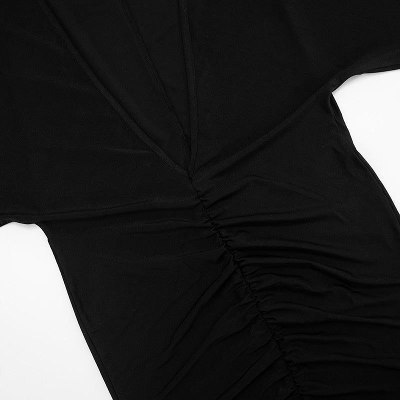 MB1405 Long Sleeve Backless Maxi Dress for Women