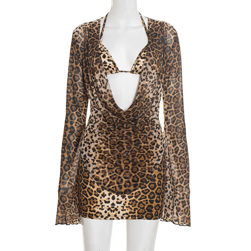 MB1408 Leopard Print 3-Piece Set for Women