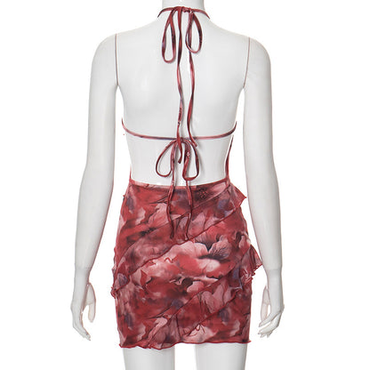 MB1009 Woman Tiered Ruffle Dress
