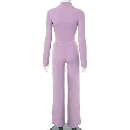 MB1014  Woman Color Block Tracksuit