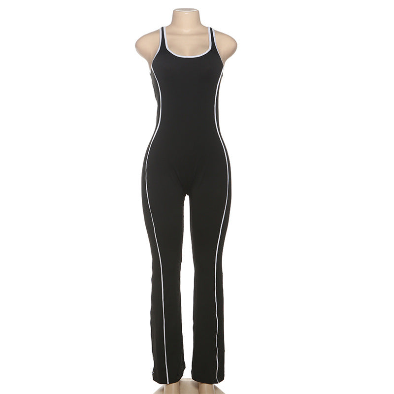 MB1109 Bodycon Jumpsuit Backless Yoga Pants