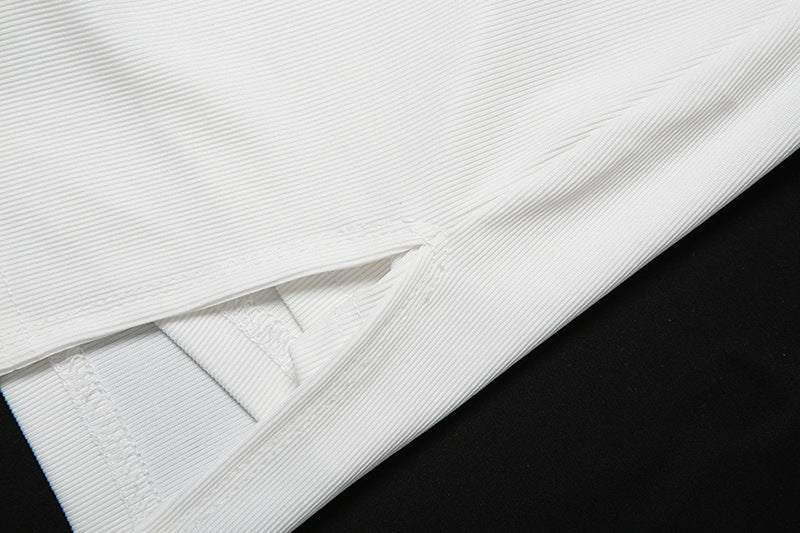 MB1115 Crop Top & Bodycon Mini Skirt Two Piece Set