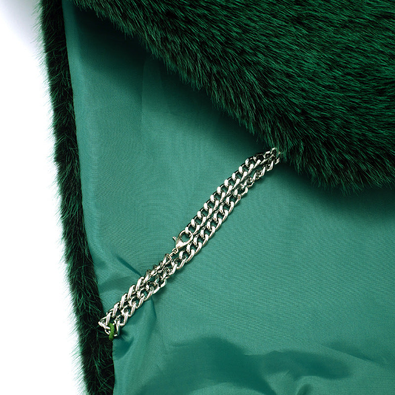 MB10136 Women’s Faux Fur Sleeveless Crop Vest