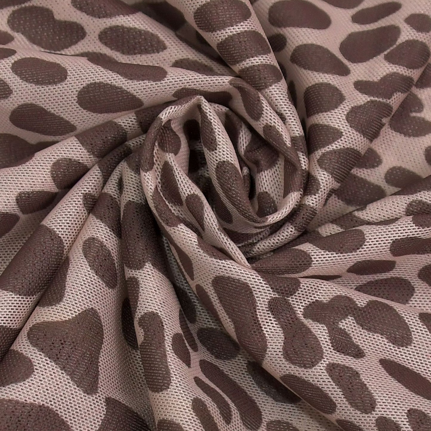 MB1602 Leopard Print Plunging V Side Slit Maxi Dress