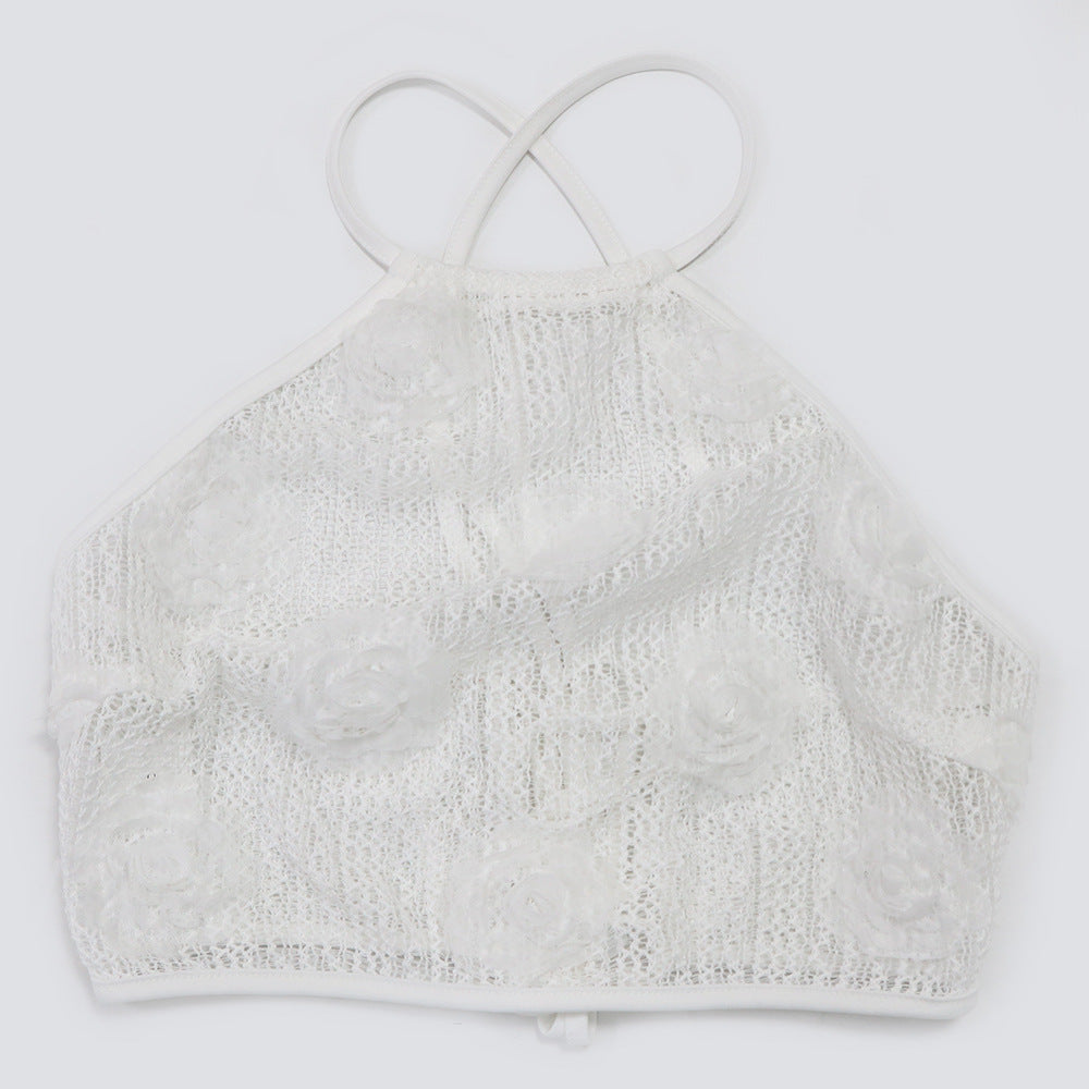 MB1214 Sheer 3D Rose Two Piece Set