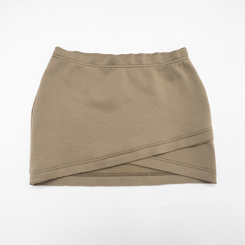 MB1091 Cutout Top & Bodycon Mini Skirt Set