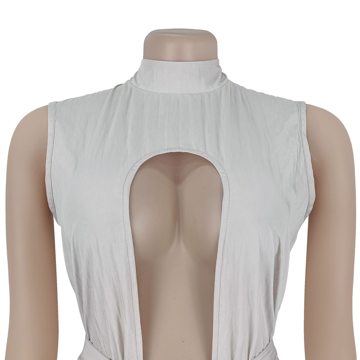 MB1609 Sleeveless High Neck 2-Piece Pants Set