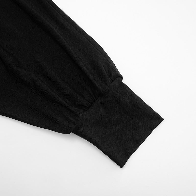 MB1405 Long Sleeve Backless Maxi Dress for Women