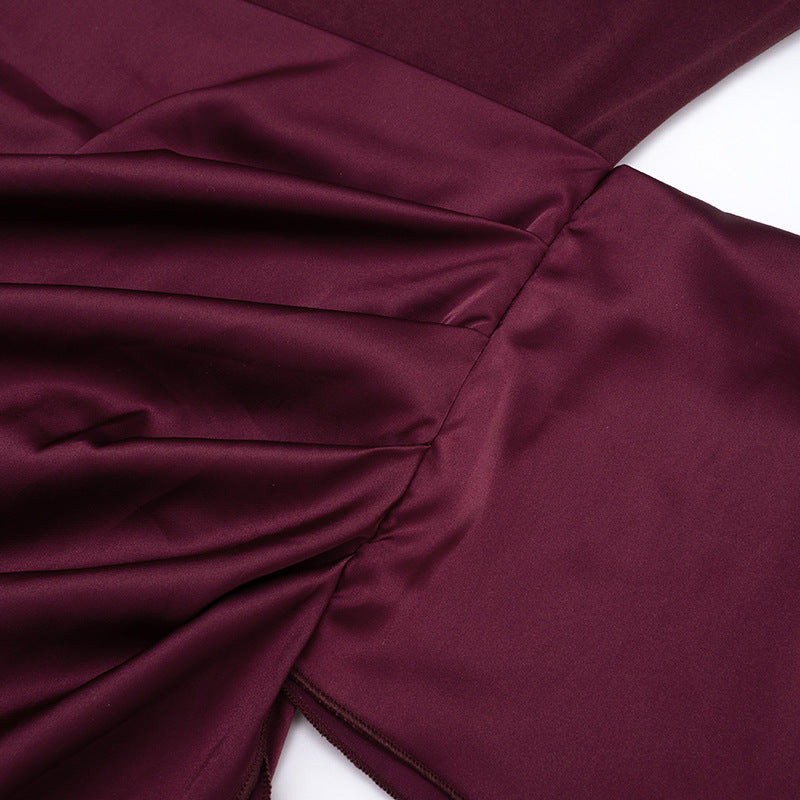 MB1429 Twist-Drape Midi Dress – Formal Occasion Wear for Women