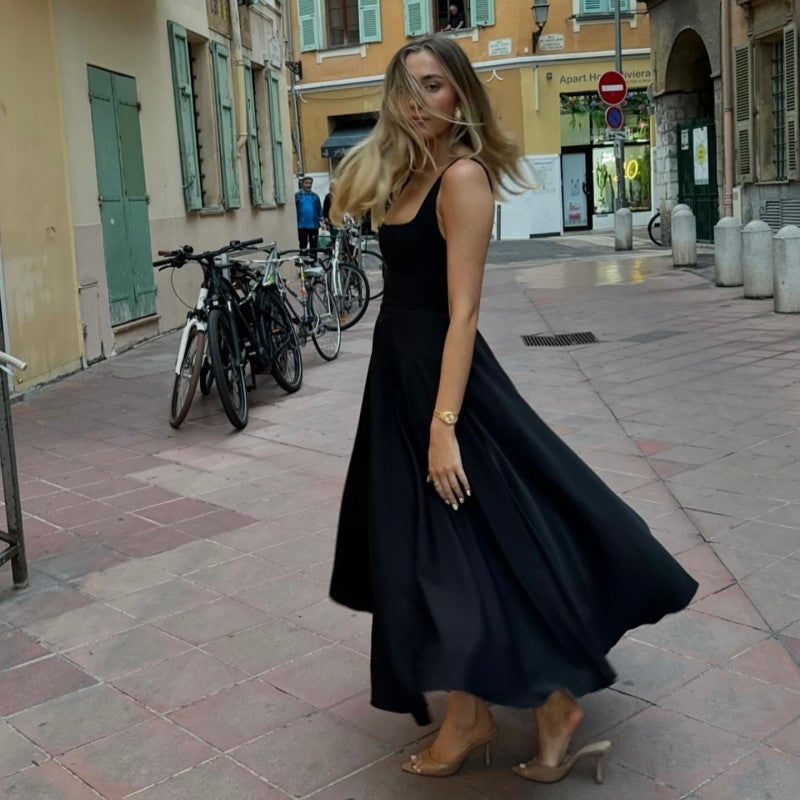 MB1302 Solid Color Maxi Dress