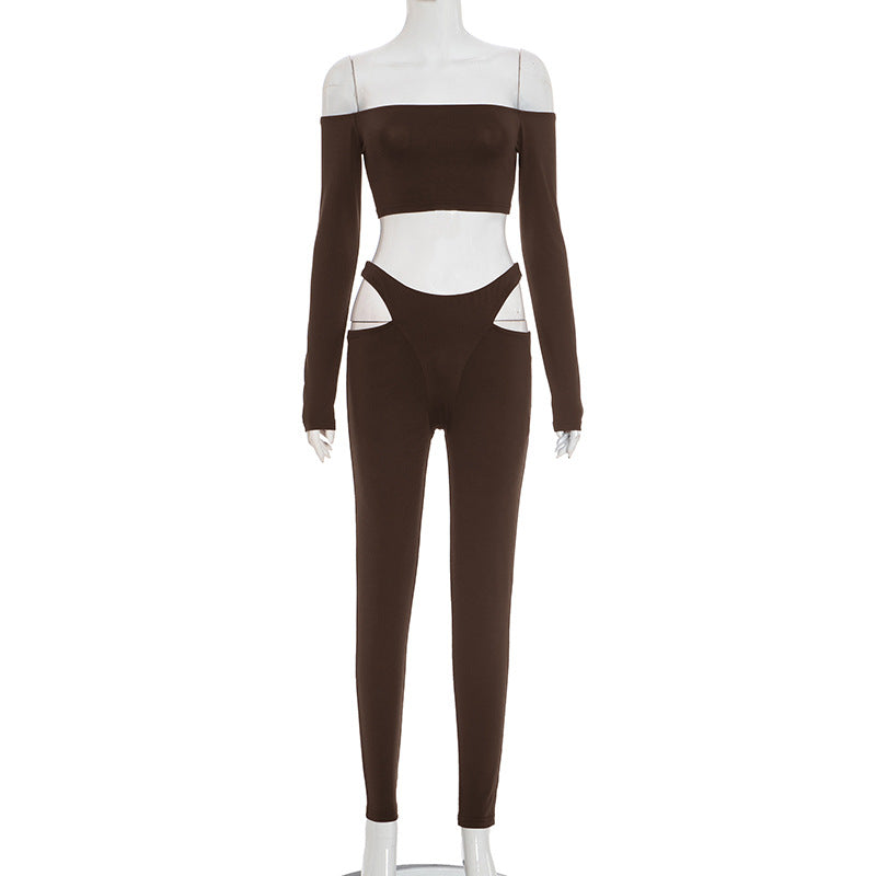 MB1076 Women's Two-Piece Set | Crop Top and Bodycon Pants