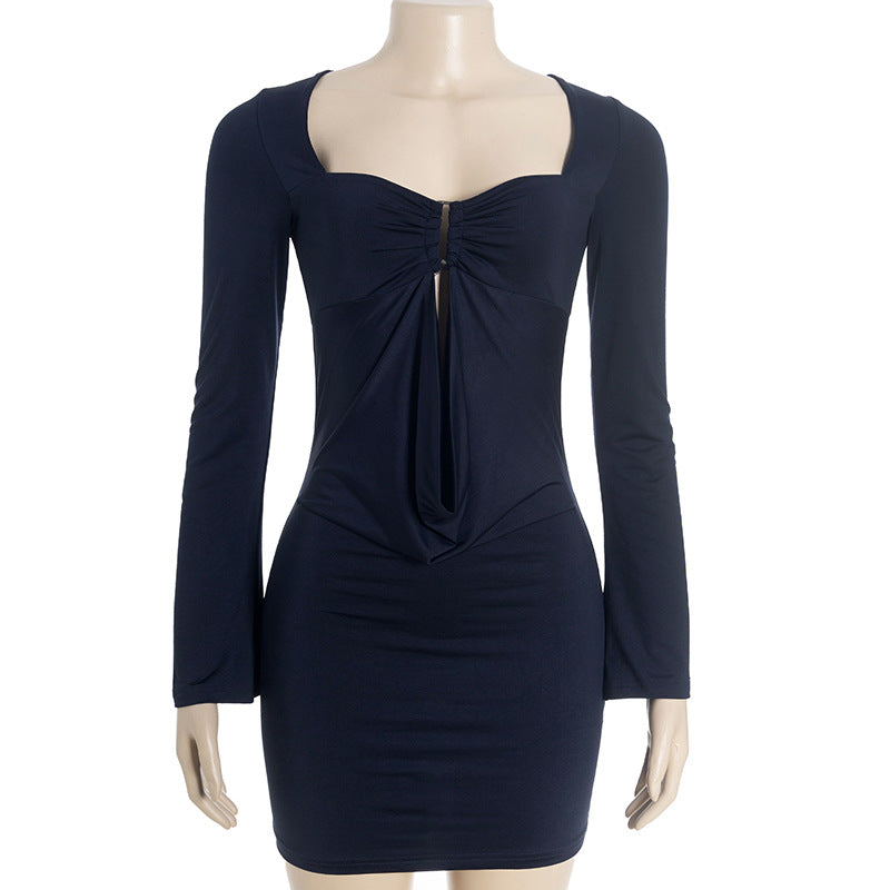 MB1308 Low Cut Short Bodycon Dress