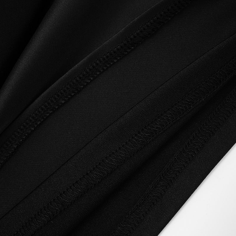 MB1434 Square Neck Long Sleeve Satin Mini Dress