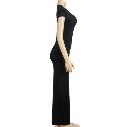 MB1305 Short Sleeve Long Dress