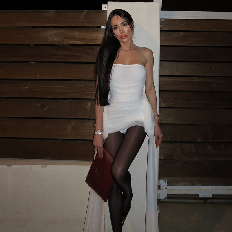 MB1301 Solid Color Tube Dress