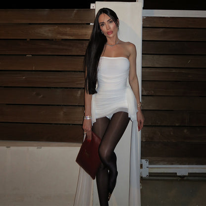 MB1301 Solid Color Tube Dress