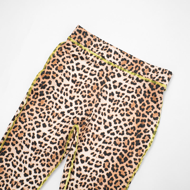 MB1424 Women's 2-Piece Set: Long Sleeve Crop Top & Capri Leggings