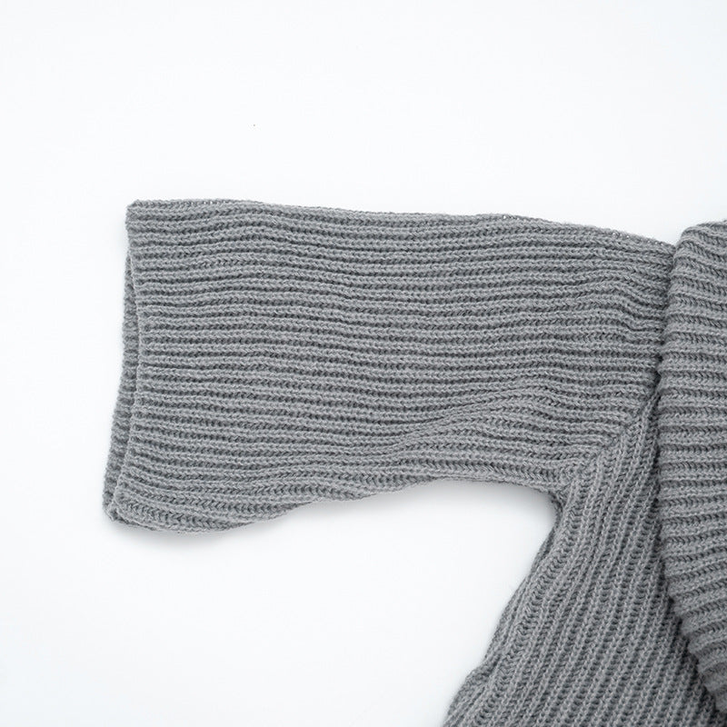 MB1075 Plunging Neckline Knit Mini Dress for Women