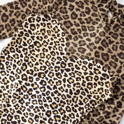 MB1016 Leopard Print Mesh Bodysuit