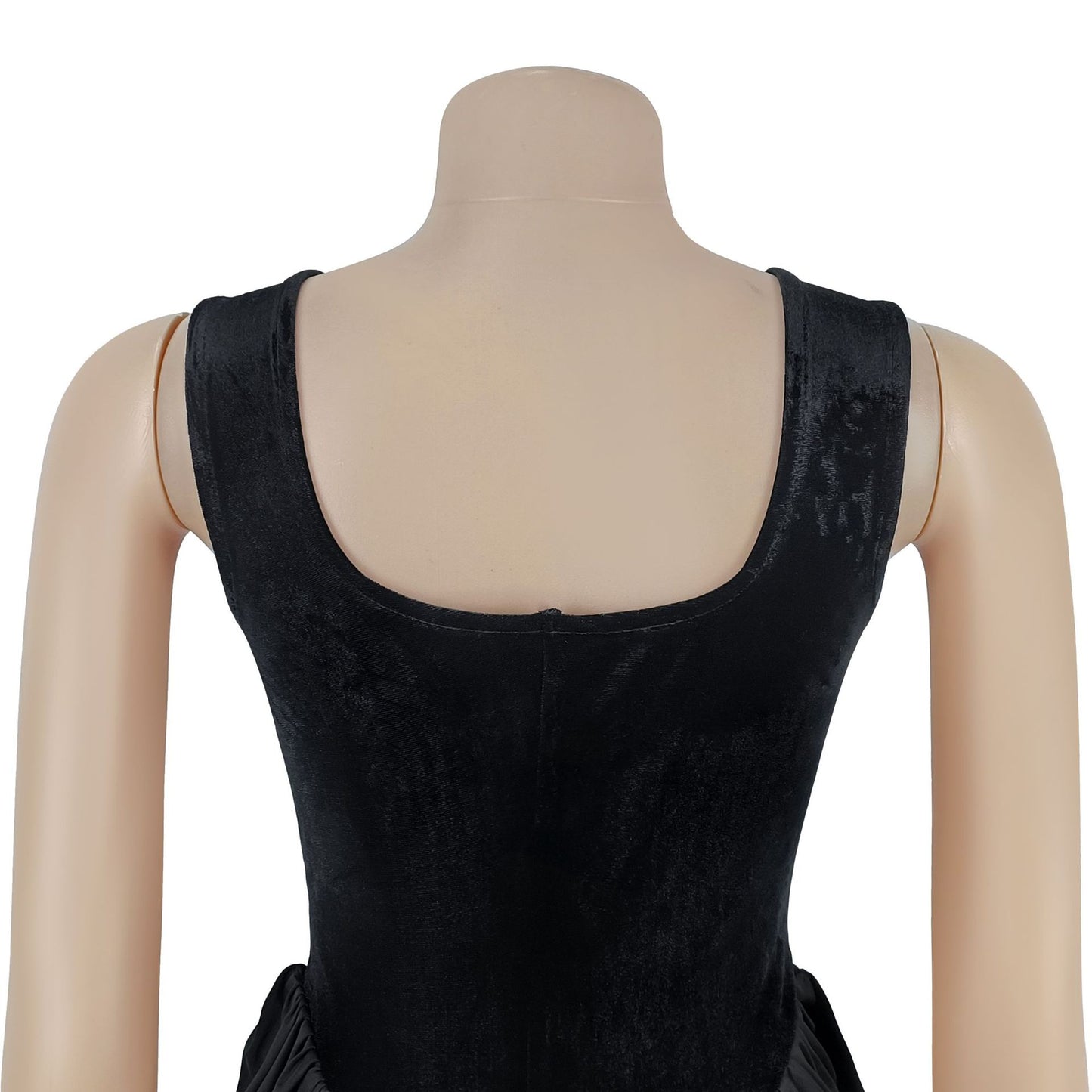 MB1619 Square Neck Ruched Bodycon Maxi Dress