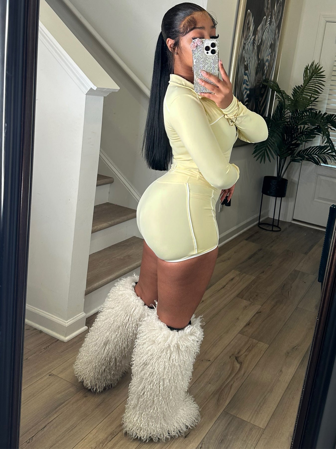 MB1703 Long Sleeve Jacket & Shorts - Two-Piece Set for Women