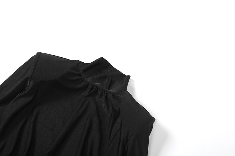 MB1103 High Neck Bodycon Mini Dress