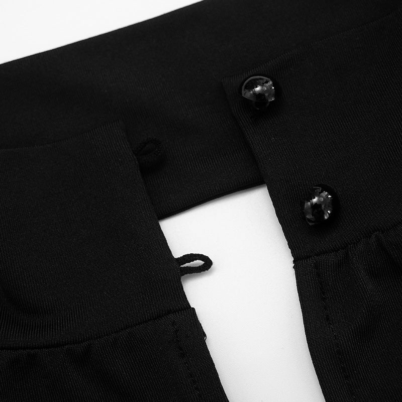 MB1068 Women's Halter Neck Top and Mini Skirt Two-Piece Set