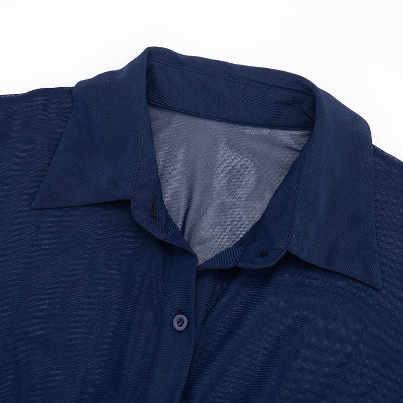 MB1094 Ruffle Hem Mini Dress for Women