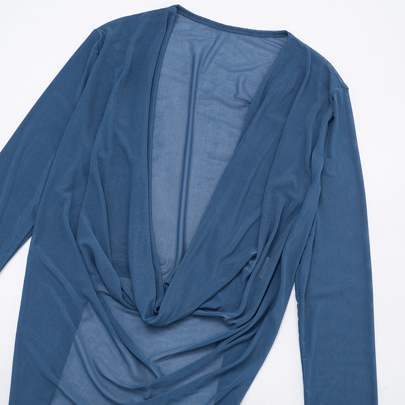 MB1050 Elegant Mesh Two-Piece Set for Women