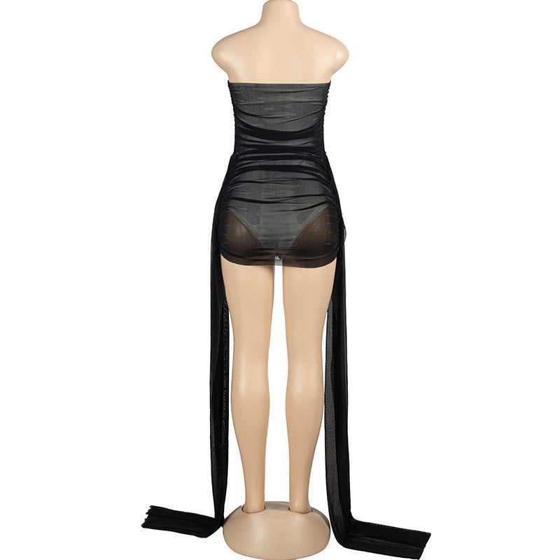MB1301 Solid Color Tube Dress