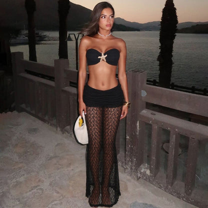 MB1108 Bikini Top and Long Skirt Set