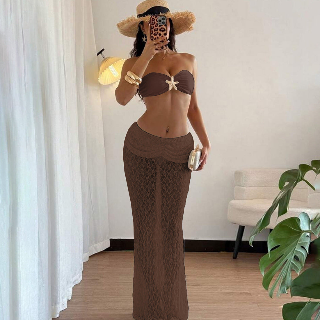 MB1108 Bikini Top and Long Skirt Set